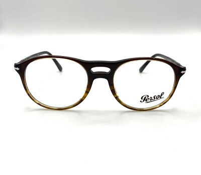 Persol PO3202V Eyeglasses 1026 Gradient Black/Stripped with Demo Lens 51mm