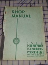 1933 Oldsmobile Shop Service Manual Original