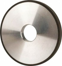 Made in USA 5" Diam x 1-1/4" Hole x 1/2" Thick, N Hardness, 100 Grit Surface ...