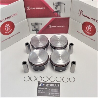 4x Kolben Inkl. Kolbenringe VW Audi Skoda STD 81mm AEB AGU AJH ANB 1,8 Liter NEU