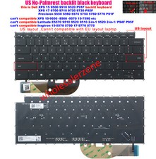 US Keyboard For Dell Precision 5550 5560 5750 5760 P91F XPS 9500 9510 9700 9710