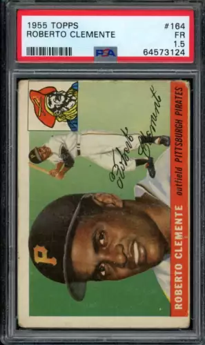 1955 Topps #164 Roberto Clemente PSA 1.5 RC Rookie Pirates  (3124)