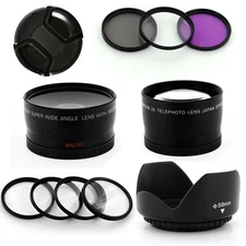 58MM Pro camera lens,Filter + macro set,Hood Kit for Canon EOS 58mm EF-S 18-55mm