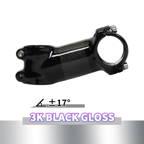 Aluminum-Carbon Bicycle Stem ±6°/±17° MTB Road Bike Stems 31.8*60-120mm No Logo - Picture 20 of 21