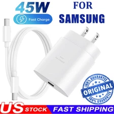 Original Super Fast Wall Charger+Type C Cable For Samsung A06 A16 A15 A25 A35 55
