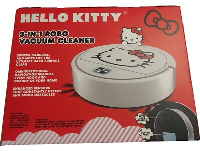 Sanrio Hello Kitty 3-in-1 Robot Vacuum Cleaner WHITE | eBay