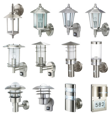 Außenleuchte E27 Edelstahl Lampe Wandleuchte Außenlampe Gartenlampe LED Leuchte