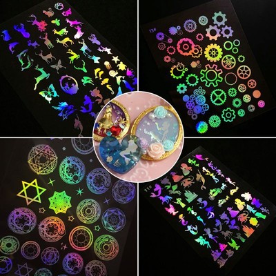 DIY UV Epoxy Resin Filler Making Reflective Dark Luminous Glue Filling Materials
