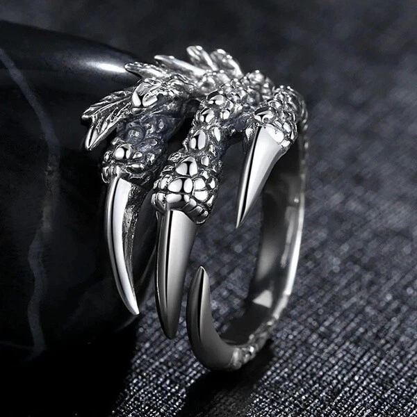 Stainless steel discount dragon ring