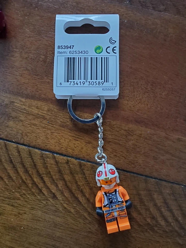全新乐高星球大战钥匙链 853947 X-Wing 飞行员卢克·天行者 — 第 2/2 张图片