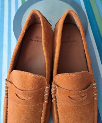 Allen Edmonds Orange Suede Leather Casual Suede Leather Mens  display picture 1