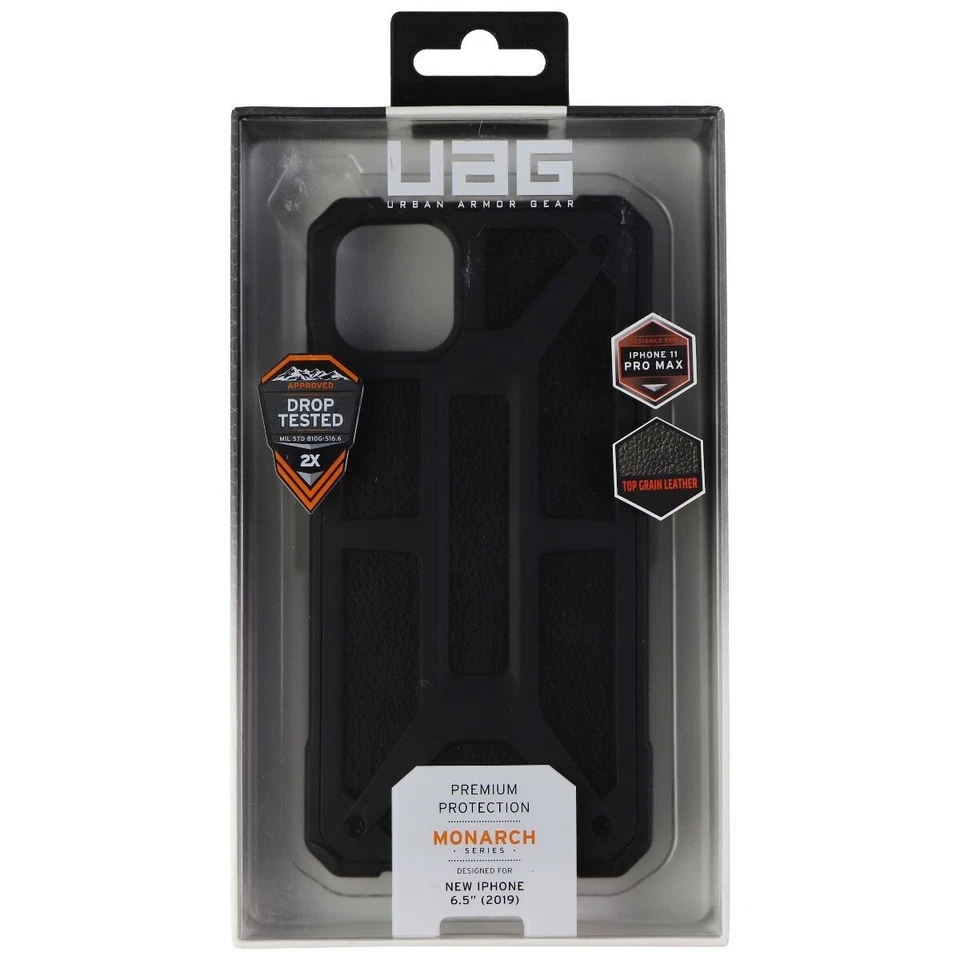 Custodia Urban Armor Gear Monarch Series Per Apple Iphone 11 Pro Max - Nera - Immagine 4 di 4