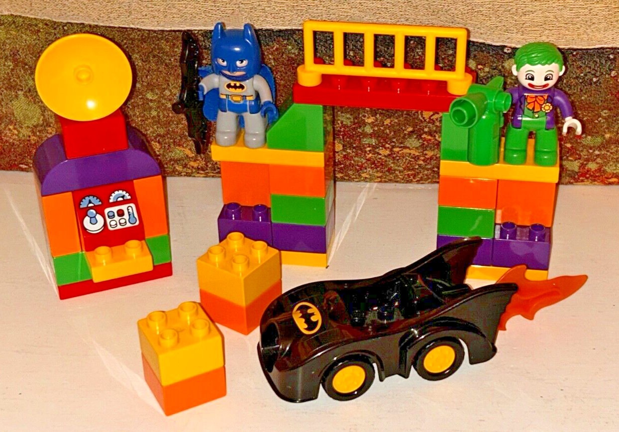 Lego Duplo Batman 10544 DC Comics Batmobile with Joker Challenge Retired Set
