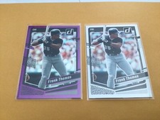 2023  Donruss  Baseball Frank Thomas Base & Purple #166 Nice White Sox