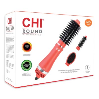 CHI Round 3 in 1 blowout brush - Red -