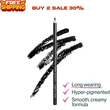 Color Icon Kohl Eyeliner Pencil Black, Long Lasting, Pigmented, Eye Liner Makeup