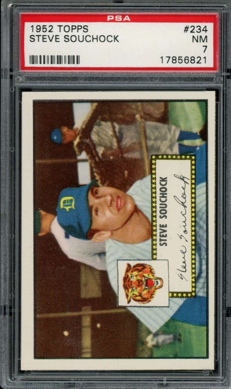 1952 Topps #234 Steve Souchock PSA 7 RC Rookie Tigers (6821)