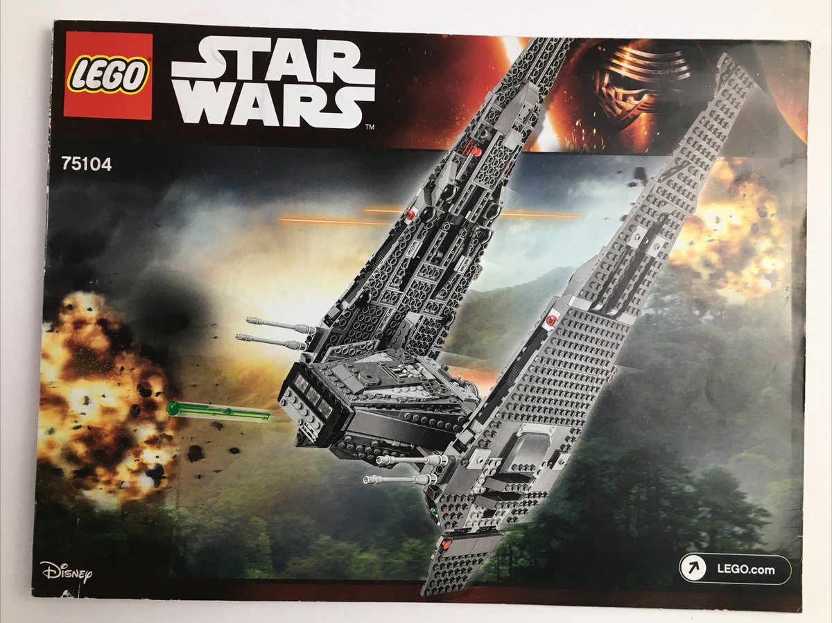2015 Lego Star Wars Kylo Rens Command Shuttle 75104 Manual ONLY INSTRUCTIONS