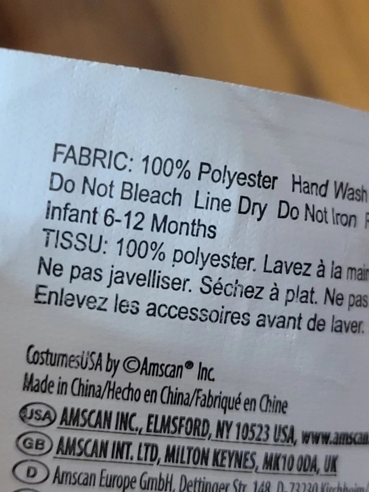 Disney Bebé Mickey Mouse Disfraz Top Solo Infantil Halloween 6-12 Meses Difuso Foto 3 de 4