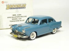 Brooklin BRK118A 1/43 1958 Allstate Deluxe 115 Handmade White Metal Model Car