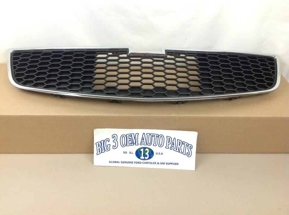 2011-2014 Chevrolet Cruze para-choque dianteiro grade superior preta nova fabricante de equipamento original 95225614 - Imagem 3 de 3