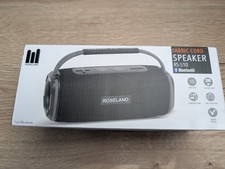 Fabric Cord Speaker RS-510 Black Bluetooth 5.0 Wireless Speaker