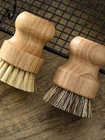 L Size Jute Scrub Brush with Short Handle | Soft Bristle Kitchen Cleaning Brush