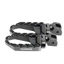 For Legend TT 98-01 00 99 BUZZ Front Footpegs 25mm Lower BLACK Laser