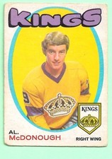 (1) AL MCDONOUGH  1971-72 O-PEE-CHEE # 150 KINGS  ROOKIE CREASED CARD (M8243). rookie card picture