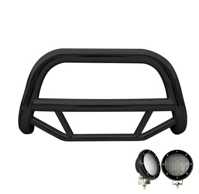 Black Horse MAX Bull Bar No Skid Black w/5.3''LED fit 2022-2025 Nissan Pathfinder