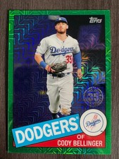 2020 Topps Silver Pack Cody Bellinger 1985 Chrome Green Mojo Refractor /99