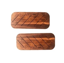 1961-1966 4 Ford F-Series Truck Lower Door Panels - Real Walnut - Free Shipping