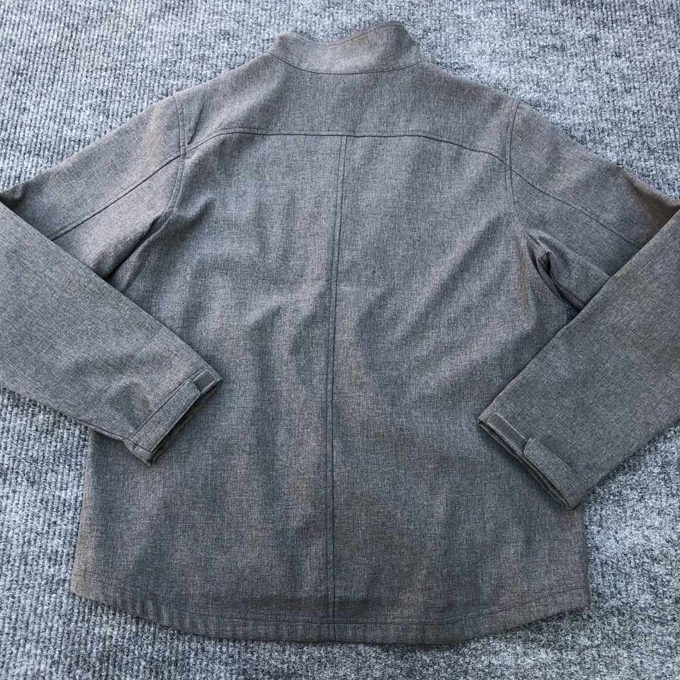 Chaqueta para hombre ExOfficio gris talla grande bolsillos poliéster viaje informal Foto 2 de 4