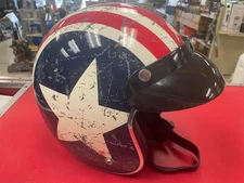 TORC T-50 Size XL  Motorcycle Helmet Stars and Stripes DOT