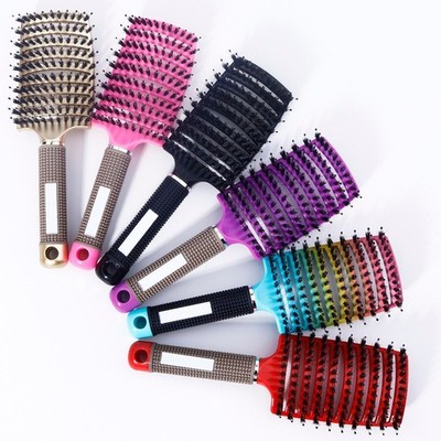Professional Detangling Hair Brush Vented Curved Fast Drying Styling Brush 