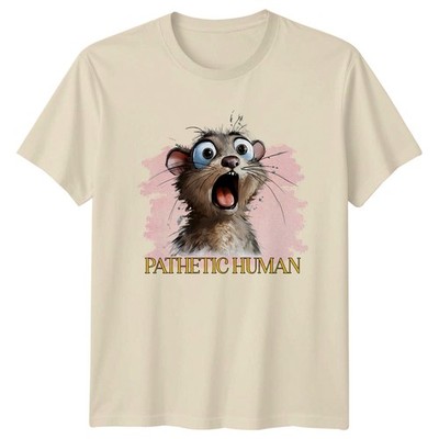 Pathetic Human T-Shirt Lustig Katzen Tier Humor Geschenk für Sie und Ihn