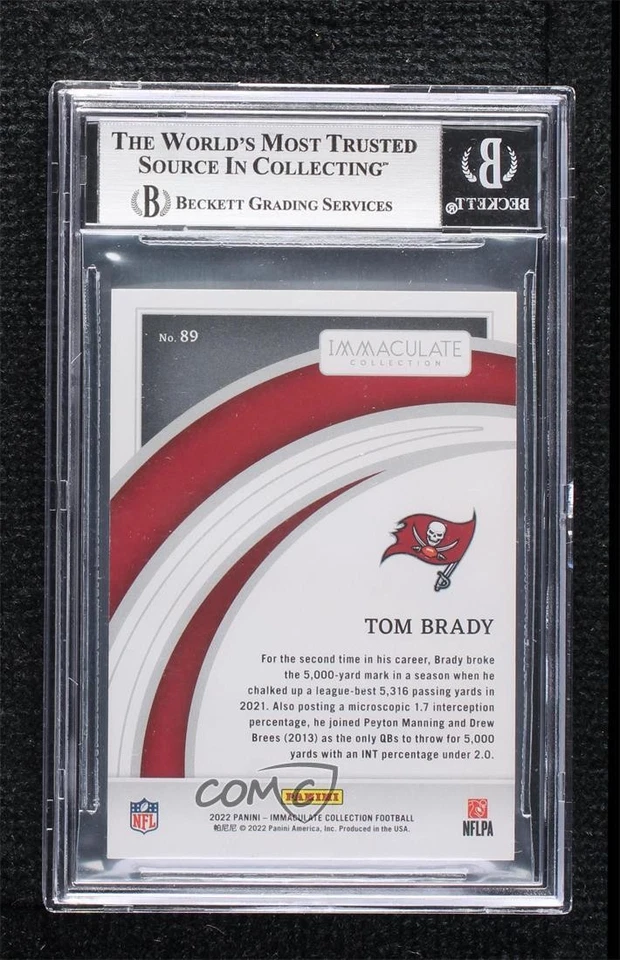 2022 Panini Immaculate /99 Tom Brady #89 BGS 8.5 - Image 2 of 2