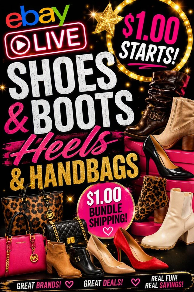 $1 Starts | Handbags & Shoes | Bundle Shipping Discounts  !!!