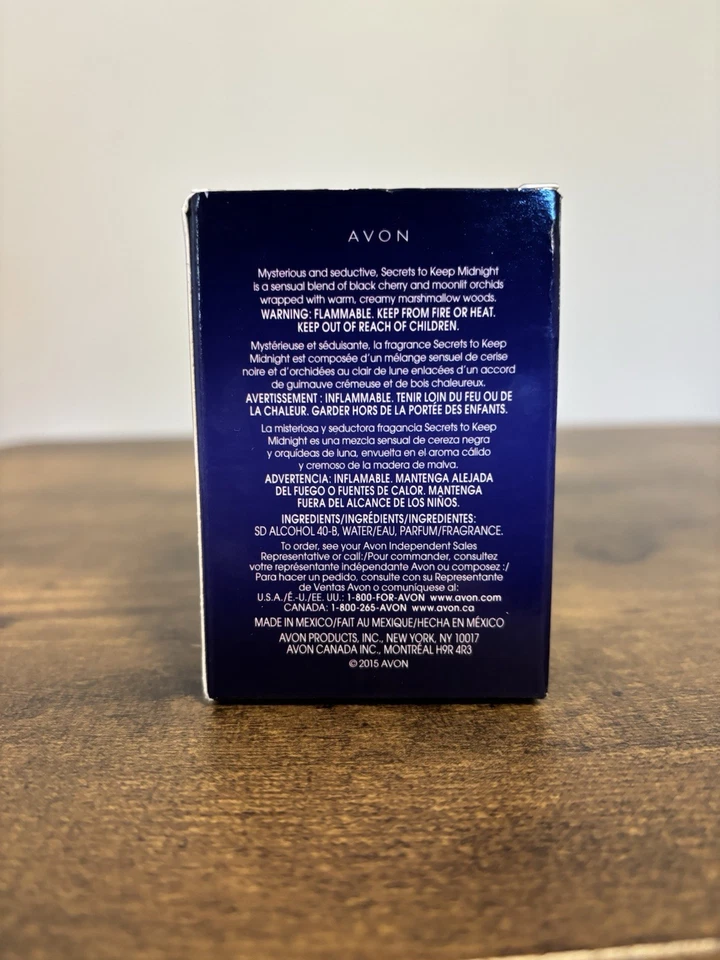 Avon Secrets to Keep Midnight Eau de Toilette Perfume Spray Para Mujer 1.7 OZ Foto 4 de 4