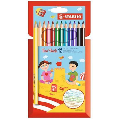STABILO TRIO THICK PENCILS PACK OF 12