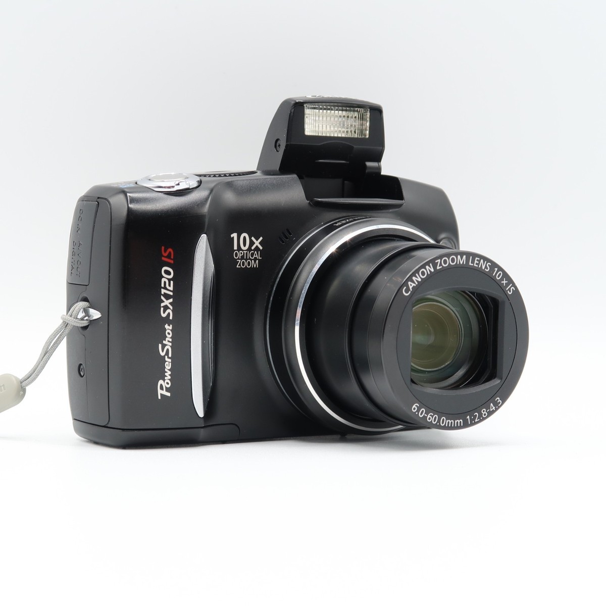【動作品】Canon Power Shot SX120 IS ブラック Canon PowerShot SX120 IS 10.0MP Digital Camera - Black for