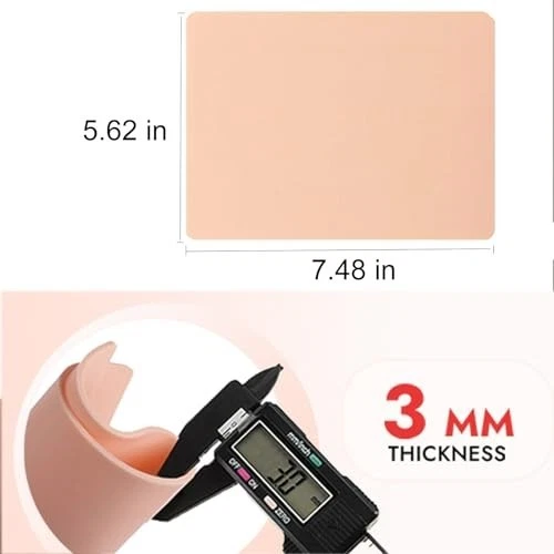 10Pcs Double-Sided Tattoo Practice Skin, 3MM Fake Skin for Tattoo Artists image 3