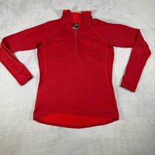 Patagonia Capilene Womens Large Red Quarter Zip Performance Baselayer 43475S9