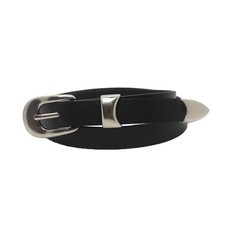 Faux Leather Belt 1.8cm Silver Pin Buckle Women's Vintage Jeans Waist Belts