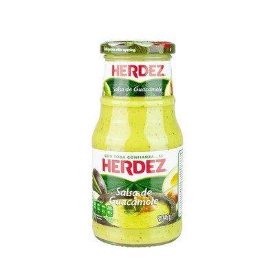 Salsa de Guacamole HERDEZ Guacamole-Sauce aus Mexiko, Glas 445g (16,58 EUR/kg)