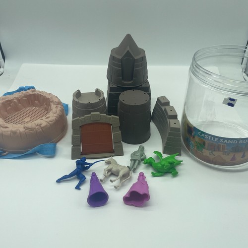 PLAY DAY Castle Sand Bucket Set / Sand Beach Toy Castle 12 Pieces Complete