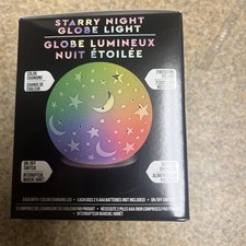 Starry Night Globe Light LED Nightlight Multi-Color 7-Mode Changing Lamp Cottage