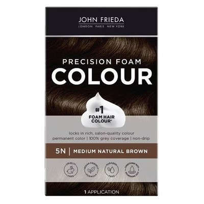 John Frieda Brilliant Brunette Precision Foam Color,5N Medium Natural Brown