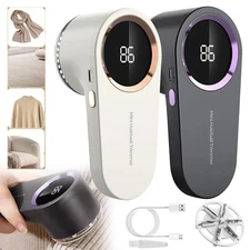 Electric Clothes Lint Pill Fluff Remover Rechargeable Fabric Sweater Fuzz Shaver