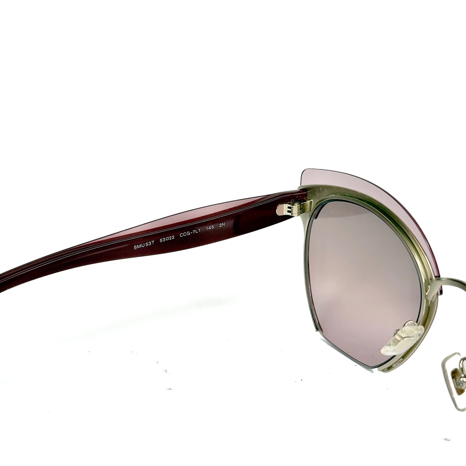 Gafas de sol planas MIU MIU MU53TS RASOIR 53T capas rojas rosas ojo de gato Foto 2 de 4